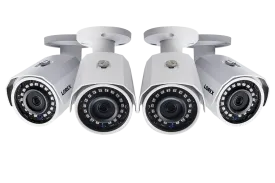 1080p HD Weatherproof Night-Vision Security Cameras (4-pack)