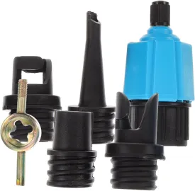 1set Air Pump Adapter for Inflatables Multifunction Sup Valve Converter for Boards Kayaks and Boats High-Efficiency -Leak Design Easy Connection for Standard Inflatable Tubes