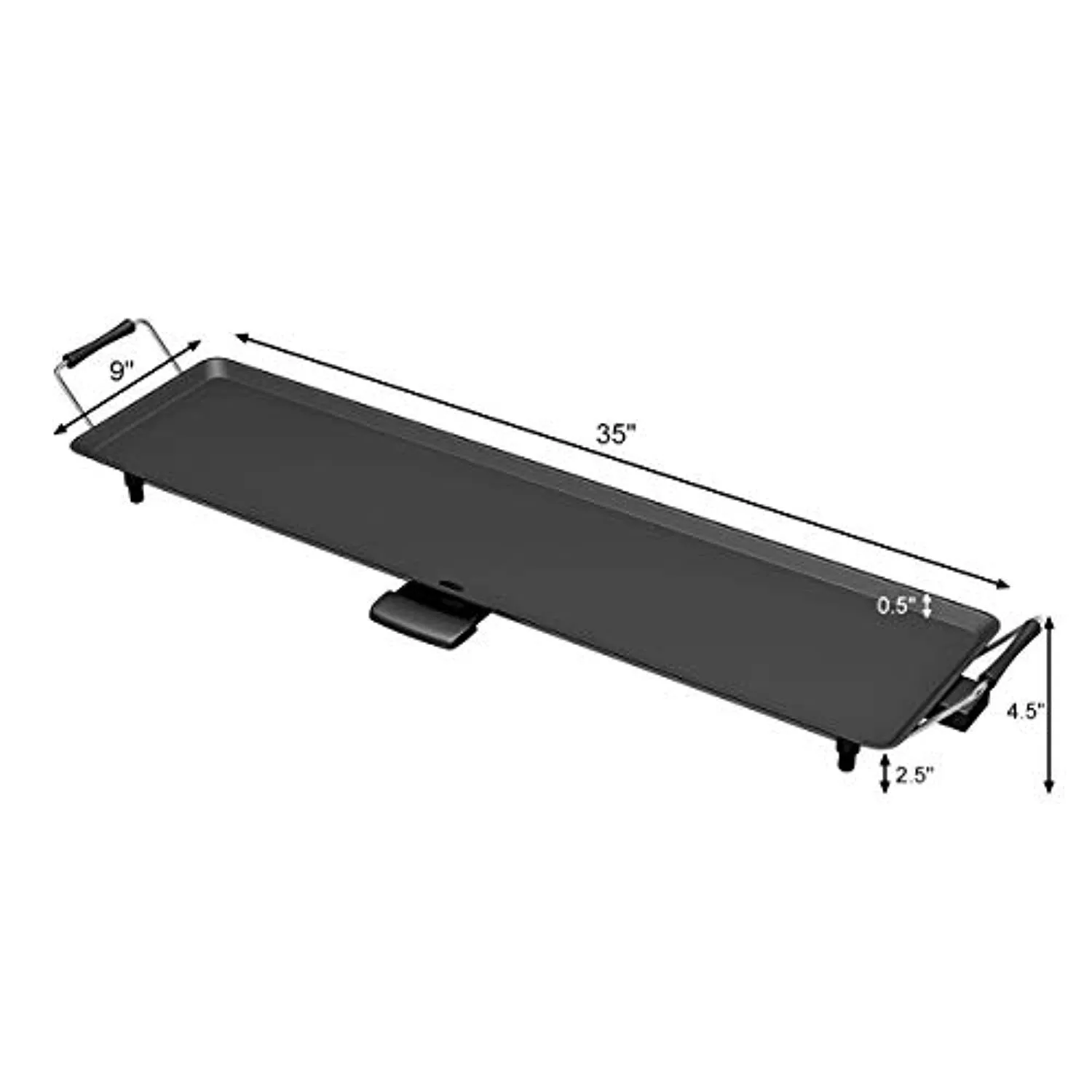 35" Electric Teppanyaki Table Top Grill Griddle BBQ Barbecue Nonstick