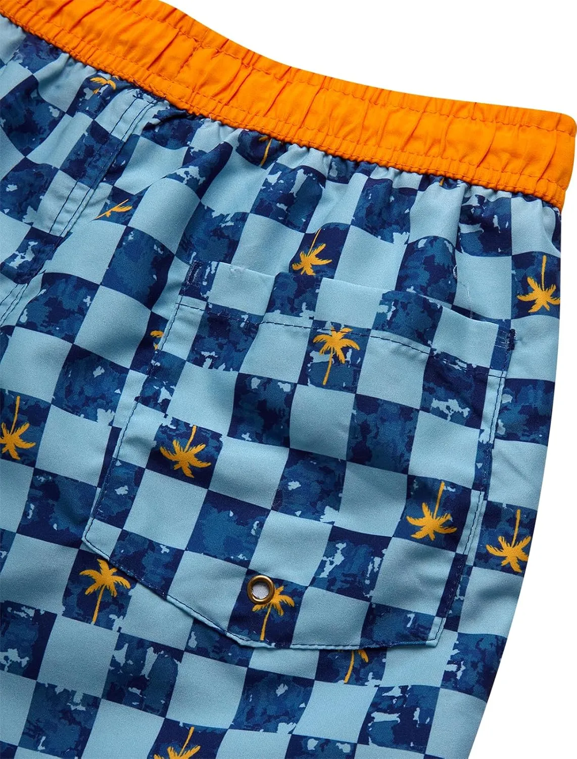 Boys Swim Trunks - Quick Dry Sun Protection Board Shorts with Breathable Mesh Lining and Drawstring Waist (Sizes: 8-18)