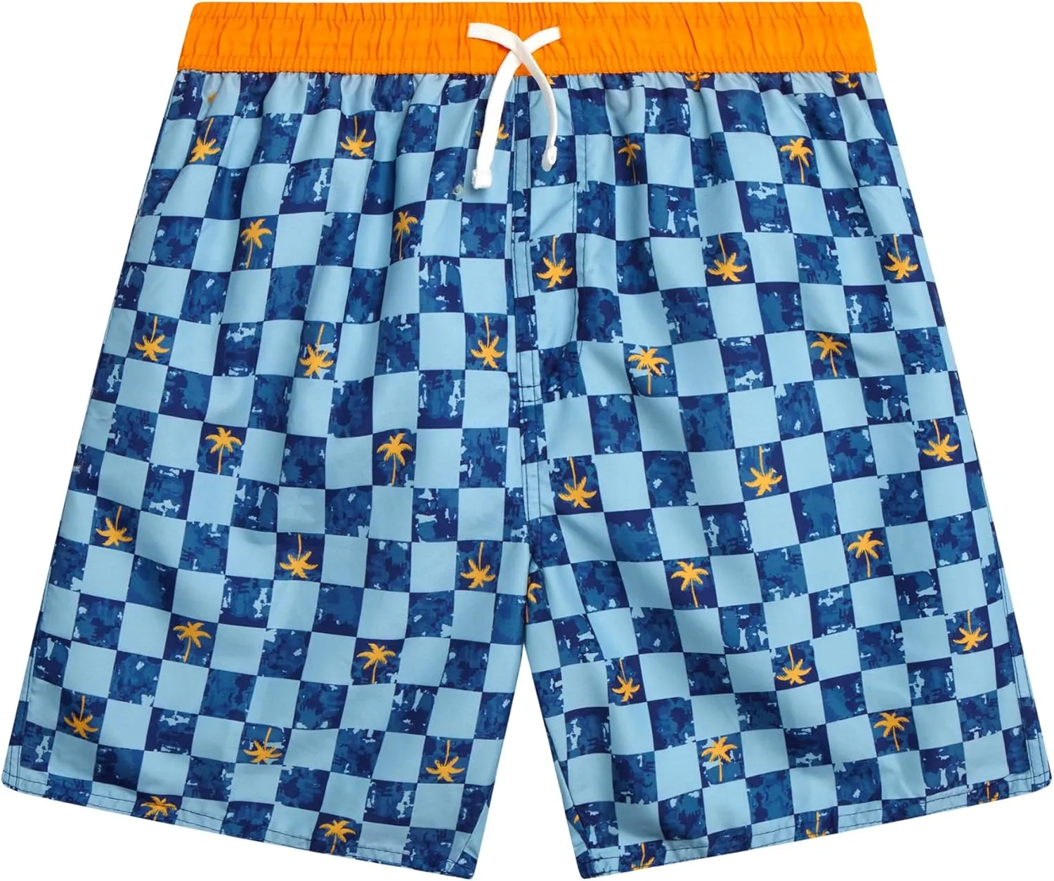 Boys Swim Trunks - Quick Dry Sun Protection Board Shorts with Breathable Mesh Lining and Drawstring Waist (Sizes: 8-18)