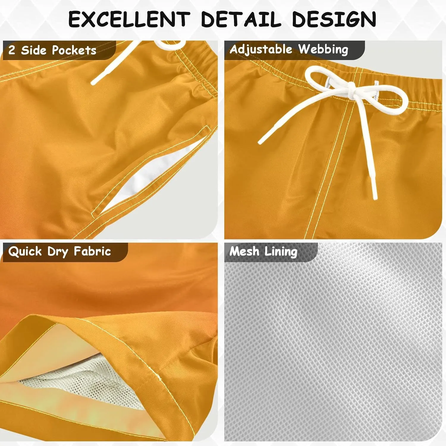Boys Swim Trunks Summer Drawstring Toddler Swim Board Shorts Quick Dry Little Boys Bathing Suit Beach Hawaii Vacation 2T-16