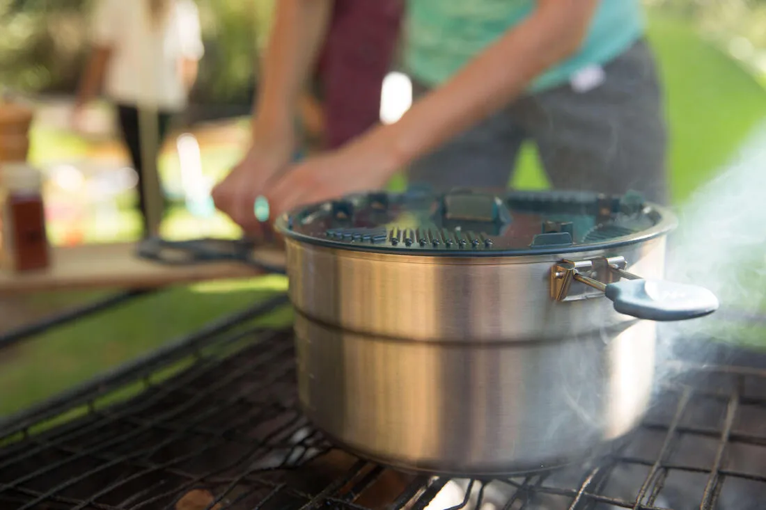 Camper's Cook Set Stainless Steel Non-Stick 4-person - MH 500