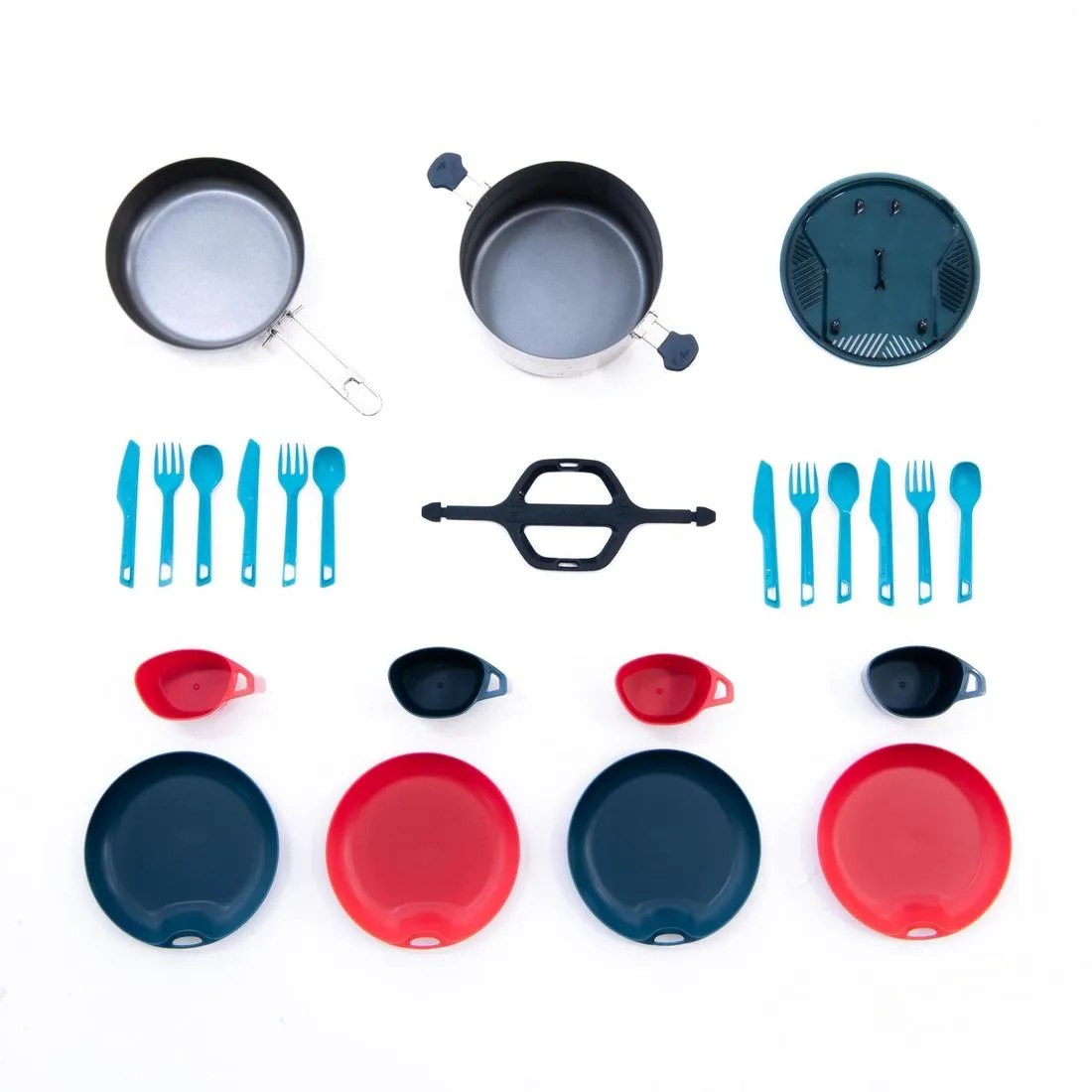 Camper's Cook Set Stainless Steel Non-Stick 4-person - MH 500