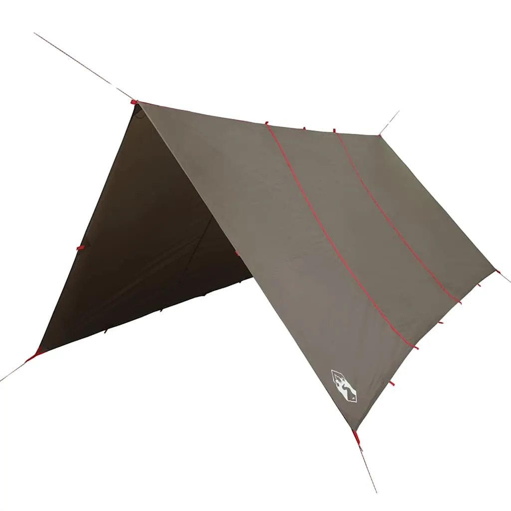 Camping Tarp Brown 451x420 cm Waterproof