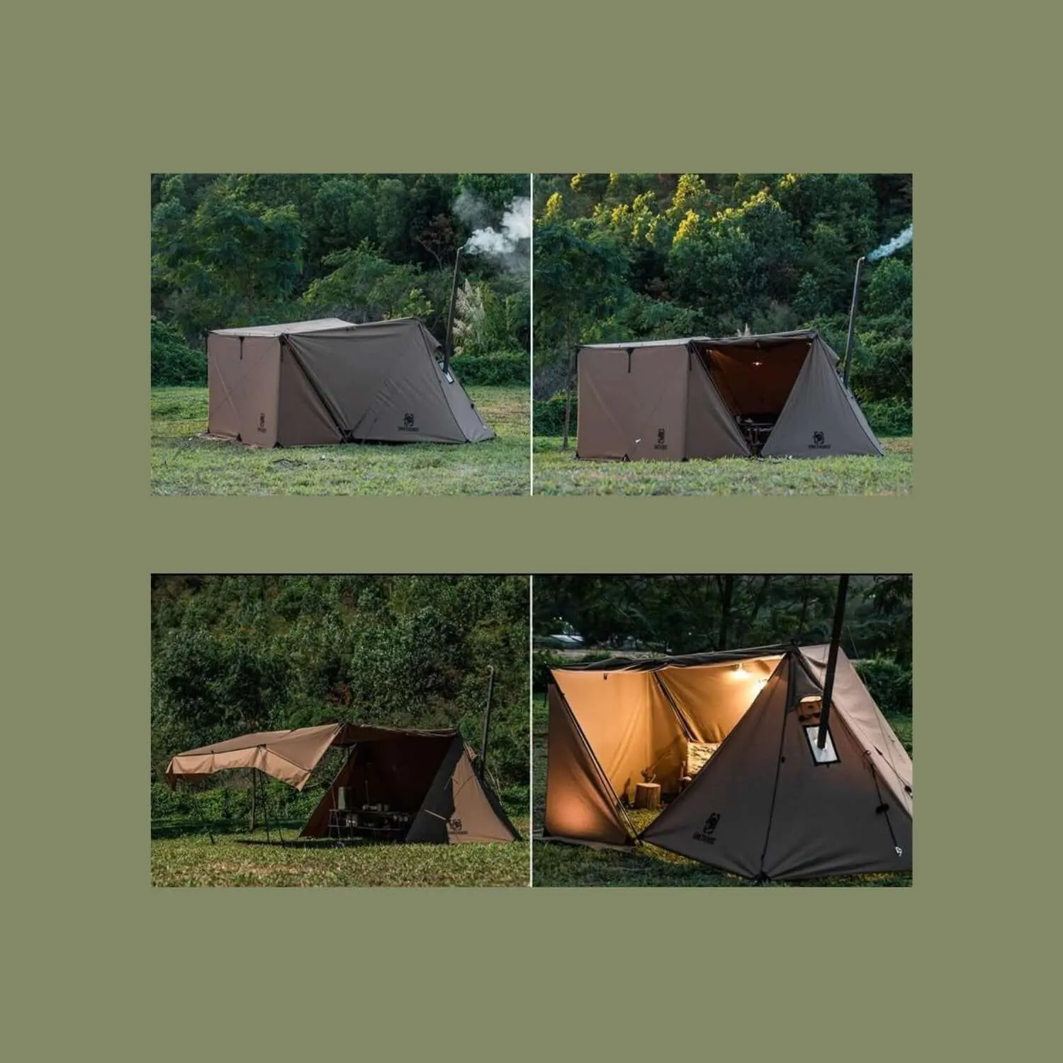 Camping Tarp with Poles - Durable, Easy Setup Shelter
