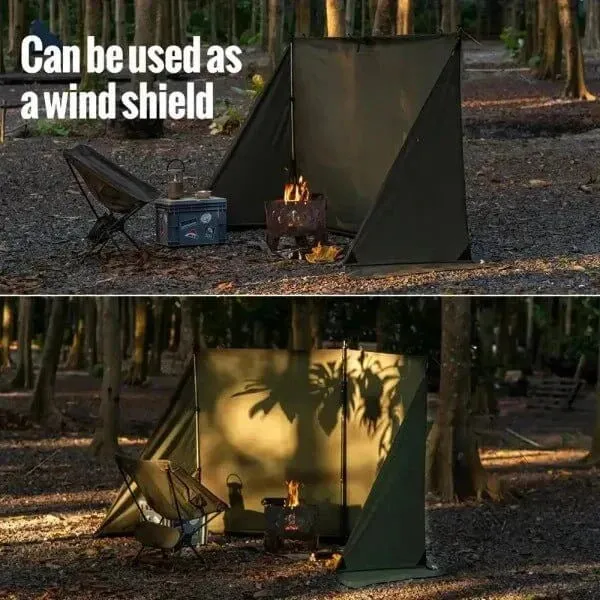 Camping Tarp with Poles - Durable, Easy Setup Shelter