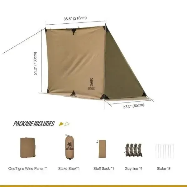 Camping Tarp with Poles - Durable, Easy Setup Shelter