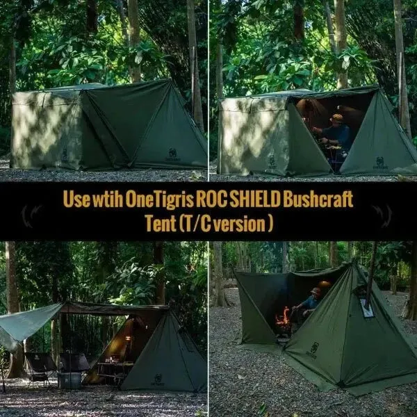 Camping Tarp with Poles - Durable, Easy Setup Shelter