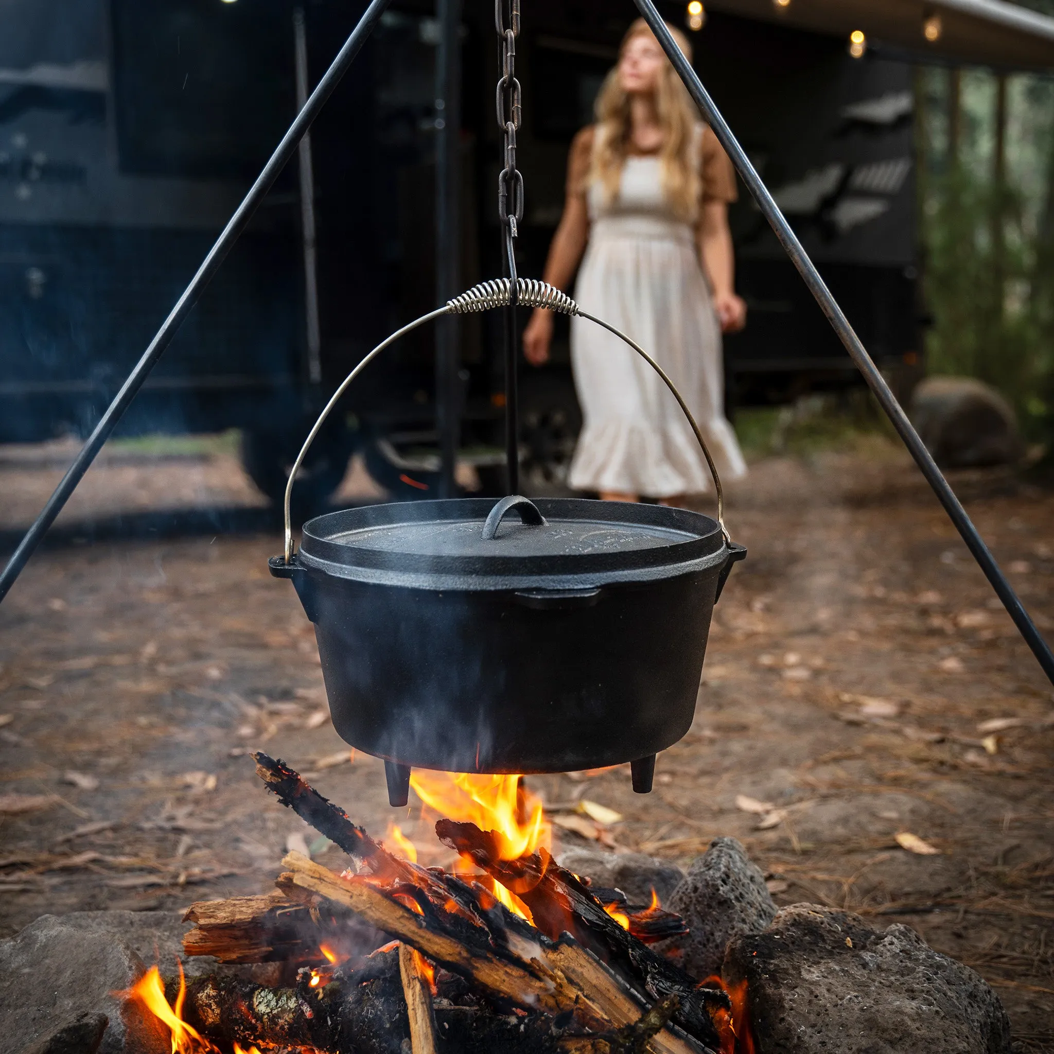 Cast Iron Camp Oven Set - 5 Piece