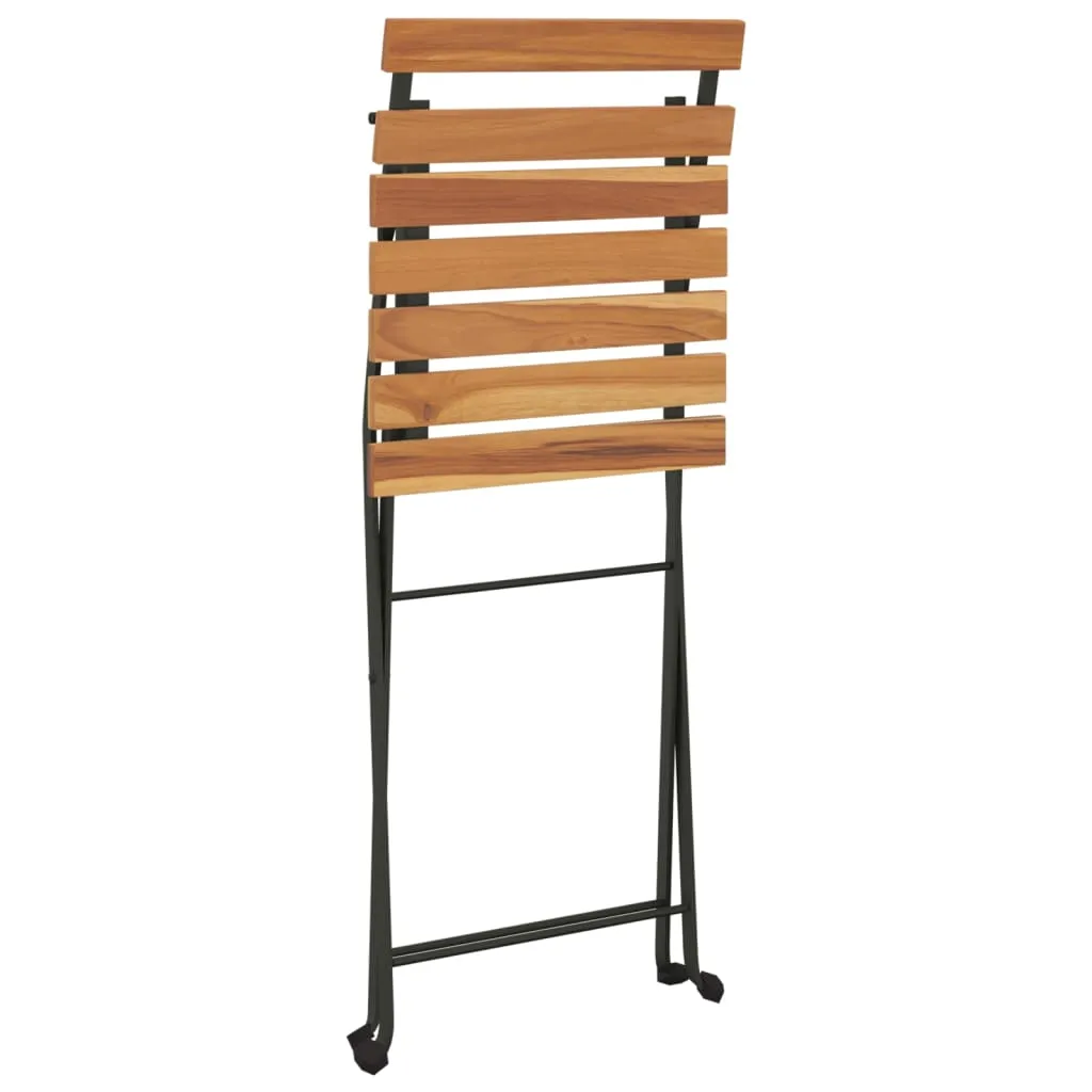 Chair Folding Chair Outdoor Patio Furniture Solid Wood Teak and Steel