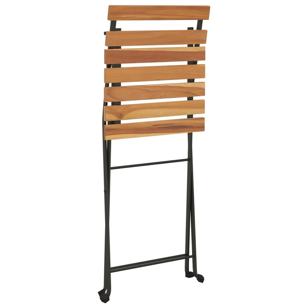 Chair Folding Chair Outdoor Patio Furniture Solid Wood Teak and Steel