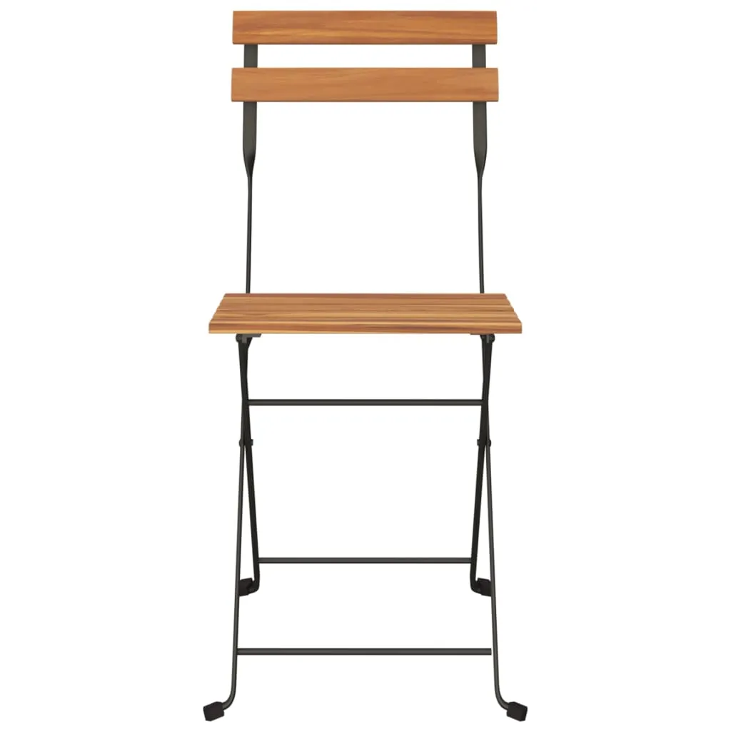Chair Folding Chair Outdoor Patio Furniture Solid Wood Teak and Steel