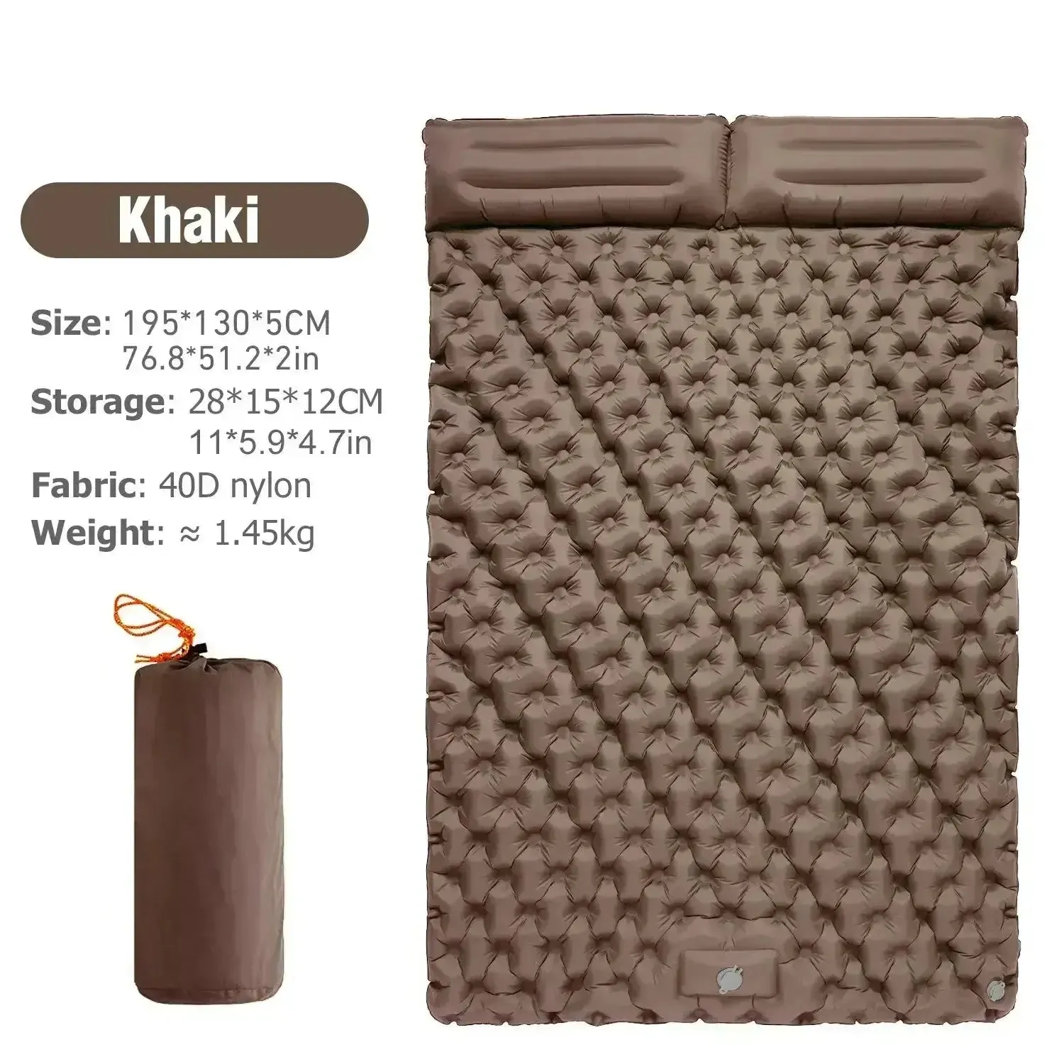 Double Inflatable sleeping pad