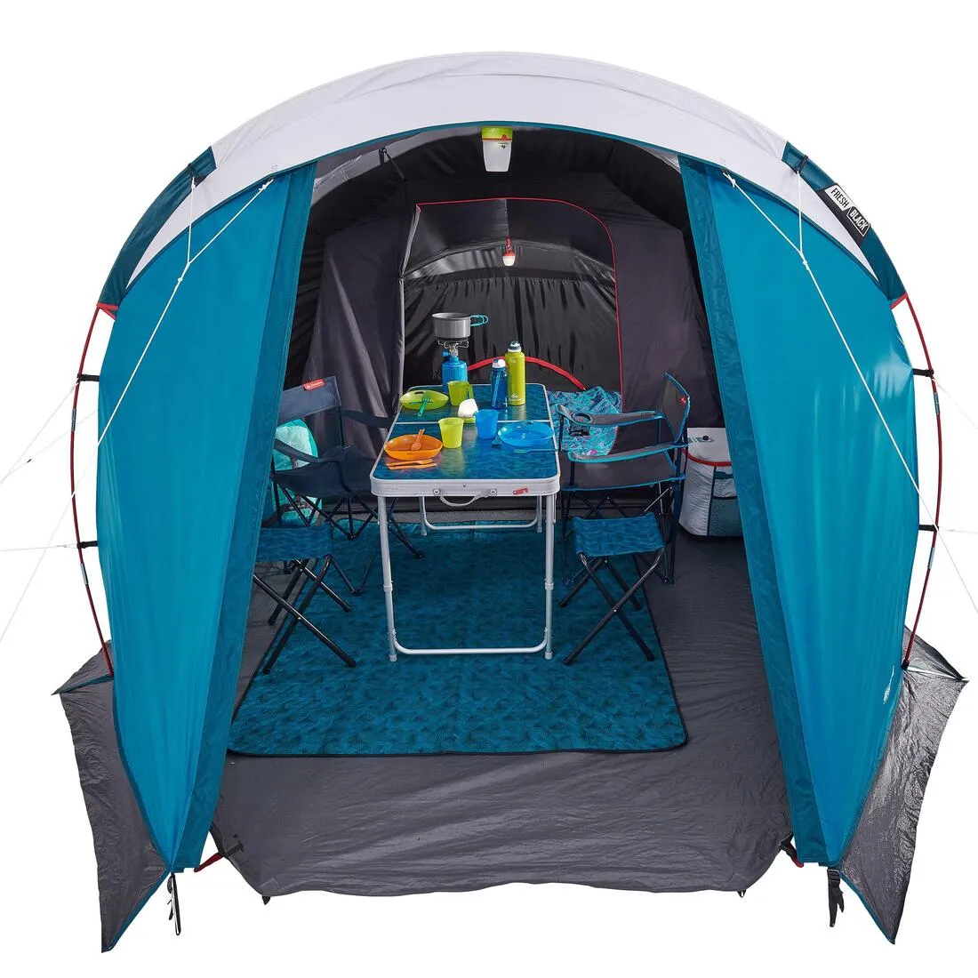 Family Tent 4 Person - Arpenaz 4.1 Fresh & Black