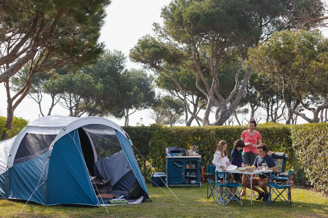 Family Tent 4 Person - Arpenaz 4.1 Fresh & Black