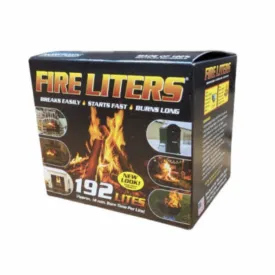 Fire Liters 10192 192 Pack Fireplace, Firewood, Charcoal BBQ Lighters - Quantity of 4