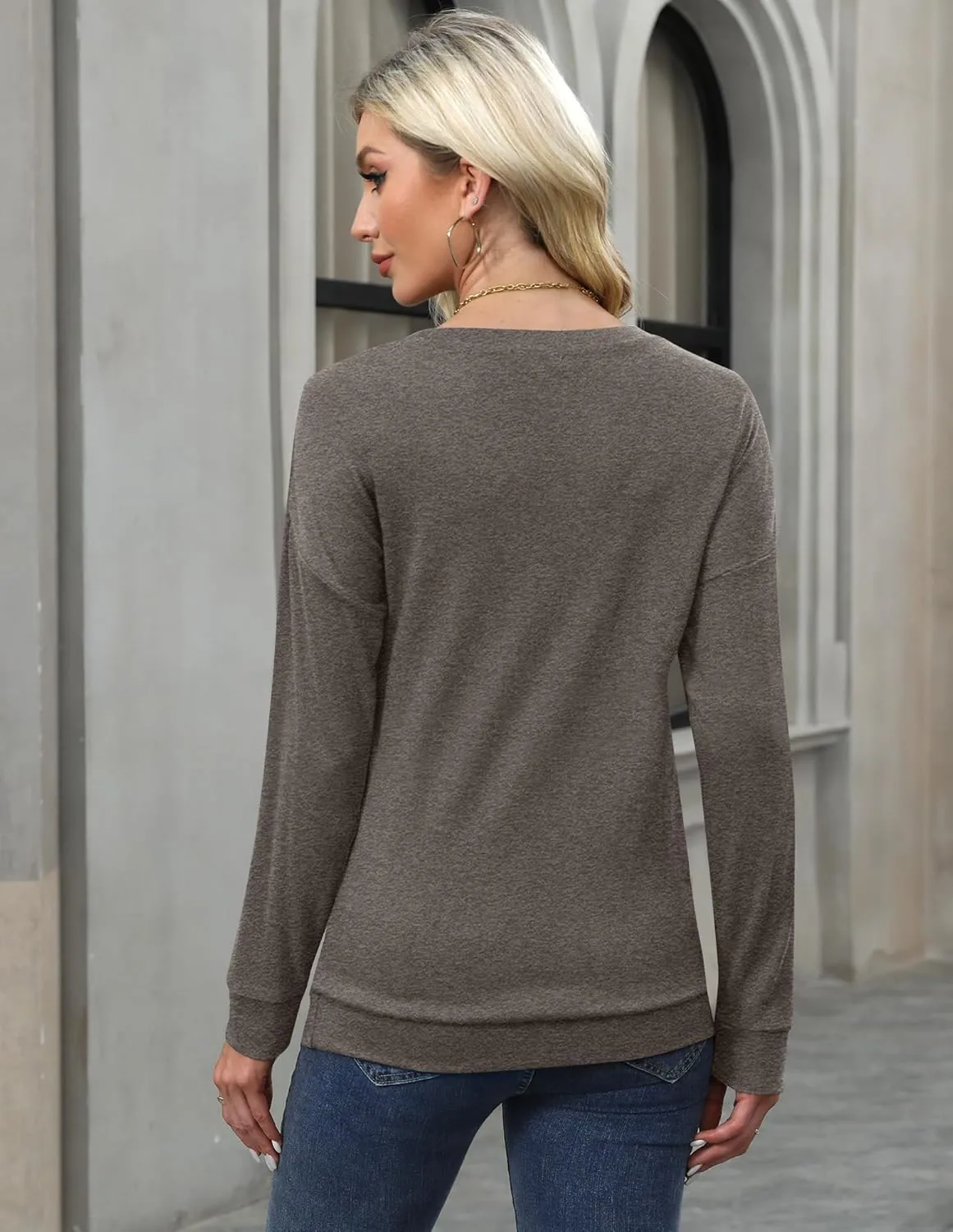 For G and PL Women's 2024 Fall Winter Long Sleeve Crewneck Lace Top Shirt Dressy Casual Elegant Sweatshirt