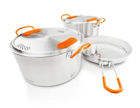 GSI Glacier Stainless Base Camper Cook Set