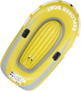Heavy Duty PVC Inflatable Boat Inflatable Kayak Practical,with Two Paddle Mounts,for Swimming Pool,Fishing