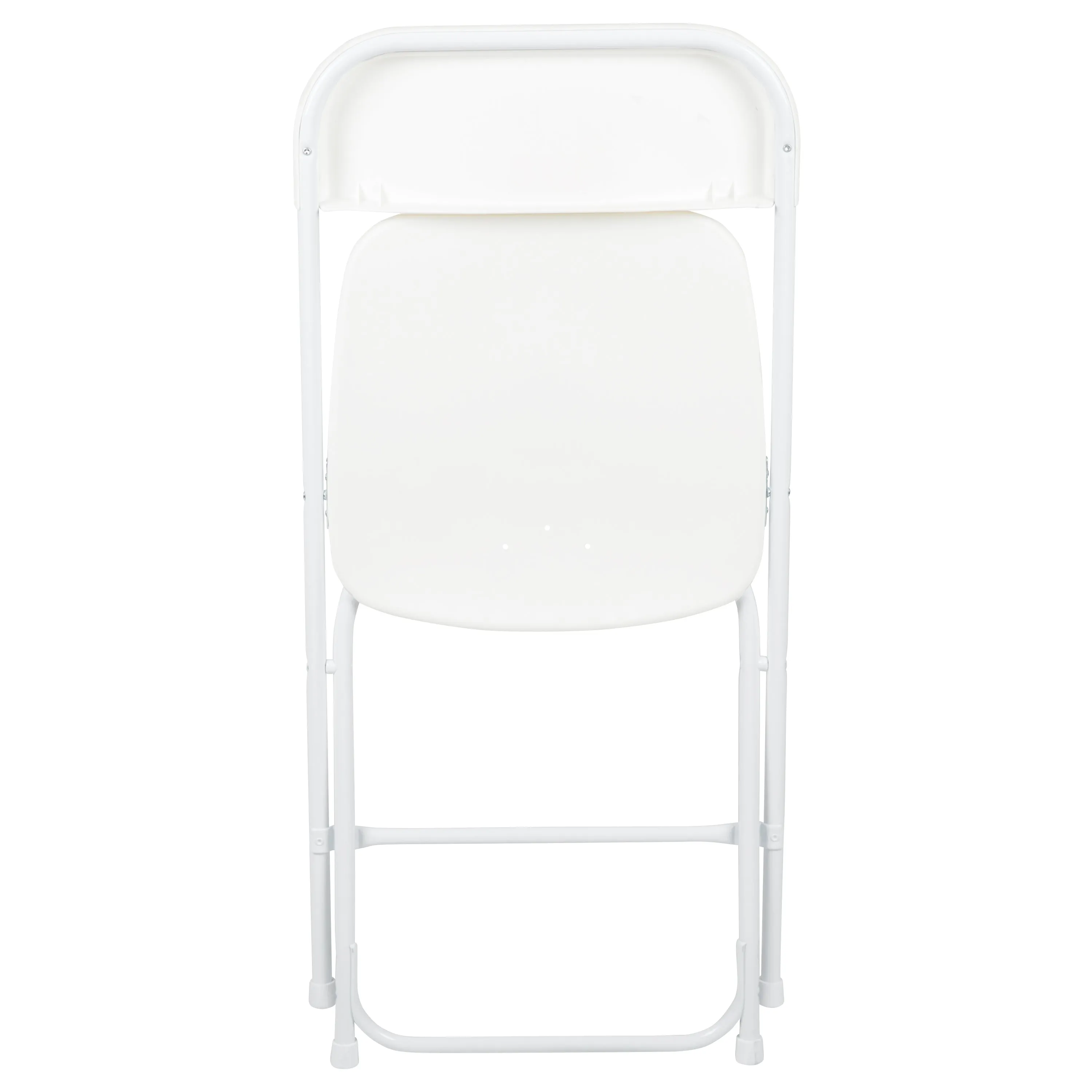 Hercules Series Plastic Folding Chair White - 2 Pack 650LB Weight Capacity Comfortable Event Chair-Lightweight Folding Chair