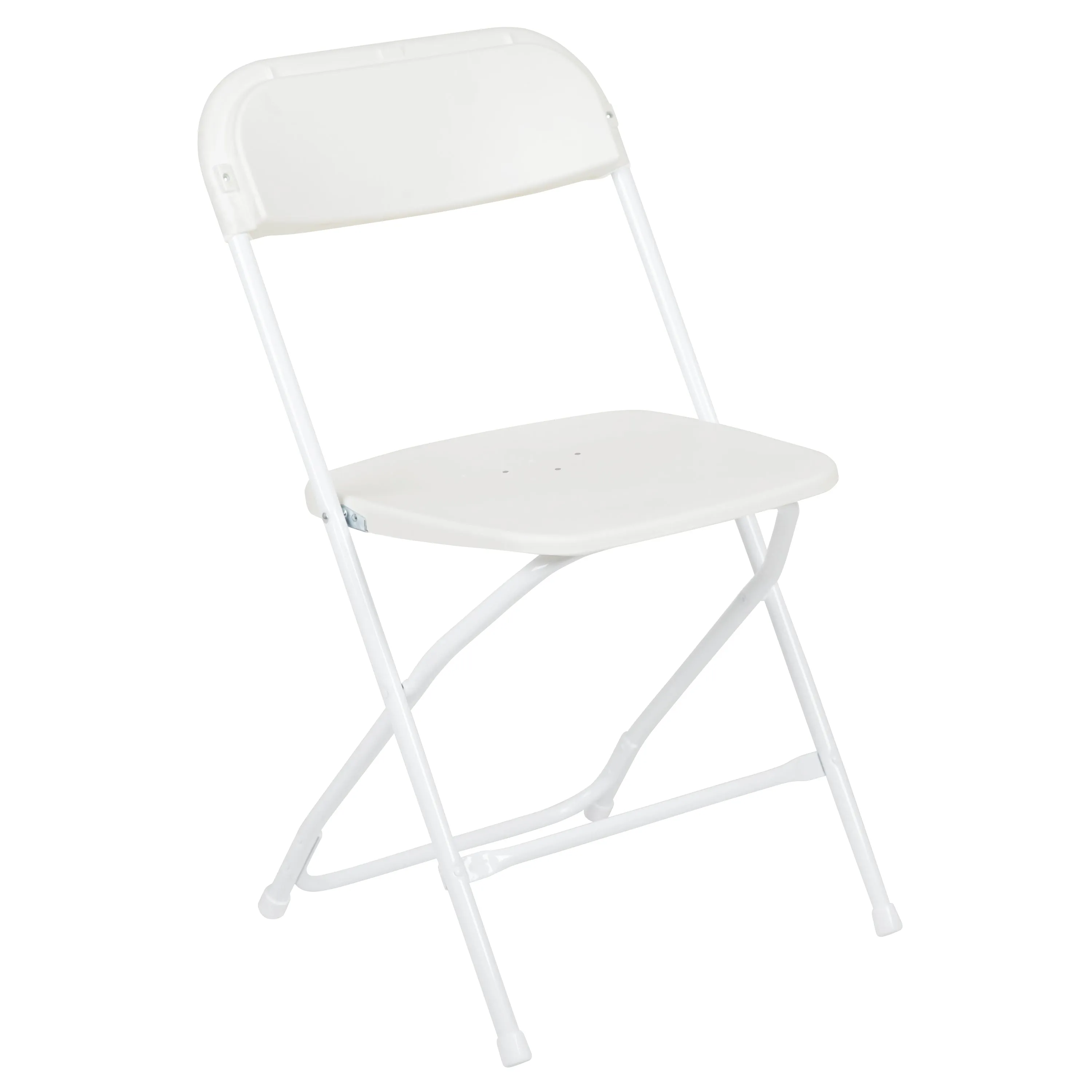 Hercules Series Plastic Folding Chair White - 2 Pack 650LB Weight Capacity Comfortable Event Chair-Lightweight Folding Chair