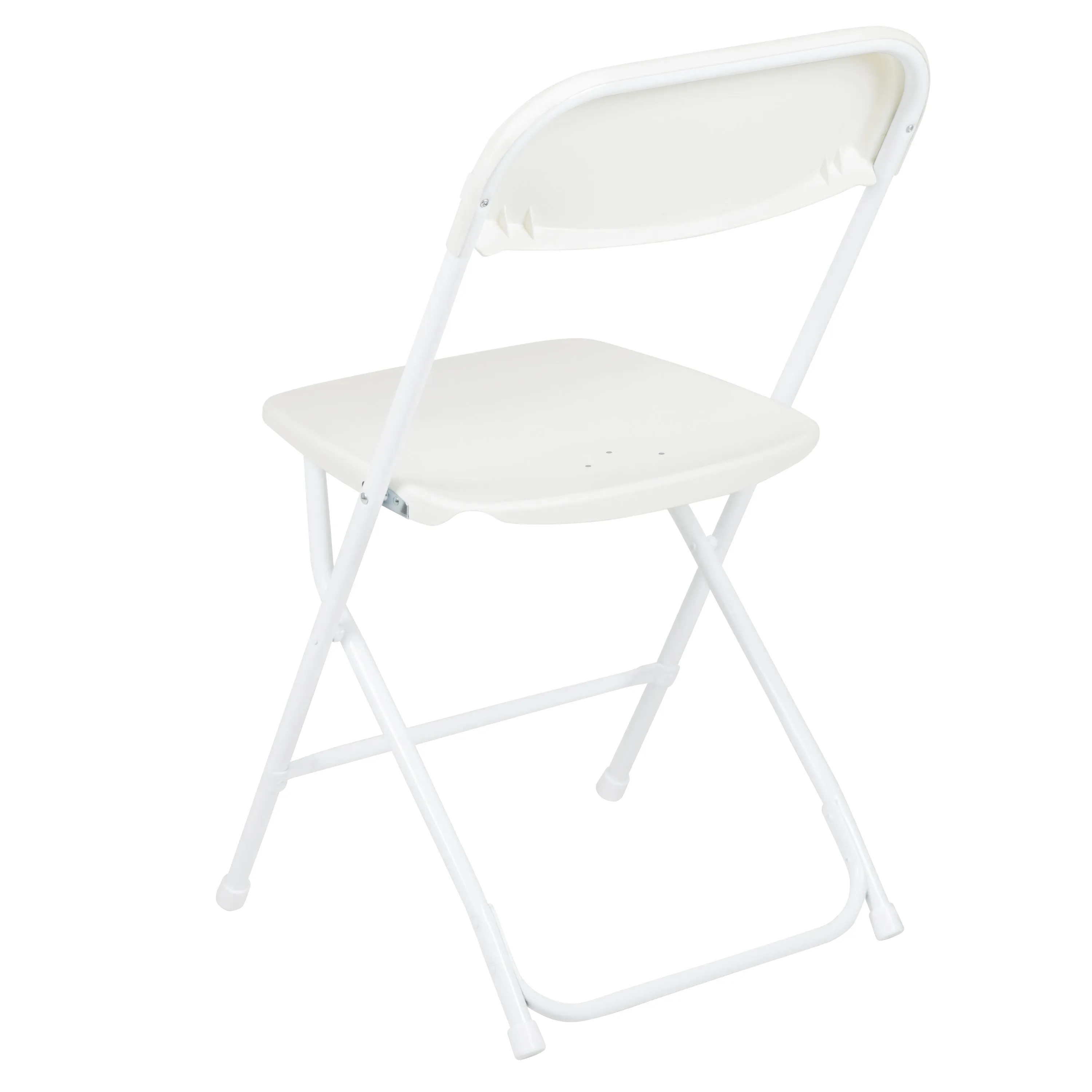 Hercules Series Plastic Folding Chair White - 2 Pack 650LB Weight Capacity Comfortable Event Chair-Lightweight Folding Chair