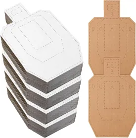 Hungdao IPSC Shooting Cardboard Targets Competition Silhouette Tactical Cardboard Targets for Practical Shooting Training Range Practice Competitions Self-Defense Training