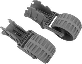 Inflatable Boat Launching Wheels,Flipup Dinghy Pair Nylon Ribs Towing Wheels 11.0in x 5.3in x 3.4in, Wheels for Inflatable Boats, Aluminum Jon Boats, and Dinghy Raft