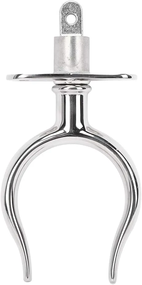 Lifeboat Paddle Fork, Marine 316 Stainless Steel Paddle Fork, Rust Proof Stainless Steel Paddle Fork, High Mirror Polished Boat Paddle Fork Fixed Rod, Raft Accessories