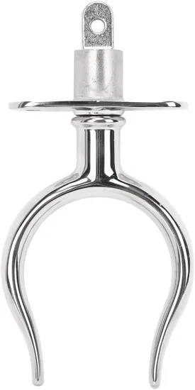 Lifeboat Paddle Fork, Marine 316 Stainless Steel Paddle Fork, Rust Proof Stainless Steel Paddle Fork, High Mirror Polished Boat Paddle Fork Fixed Rod, Raft Accessories