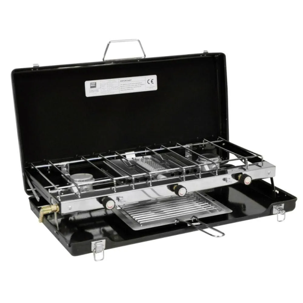 Love Mud Double Burner Portable Camping Stove And Grill