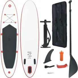 MataldeStand Up Paddle Board Set SUP Surfboard Inflatable Red and Wte-22104