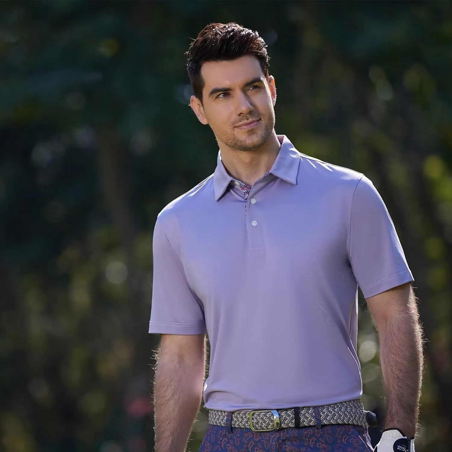 Mens Polo Shirts Short and Long Sleeve Casual Solid Stylish Dry Fit Performance Designed Collared Golf Polo Shirts for Men