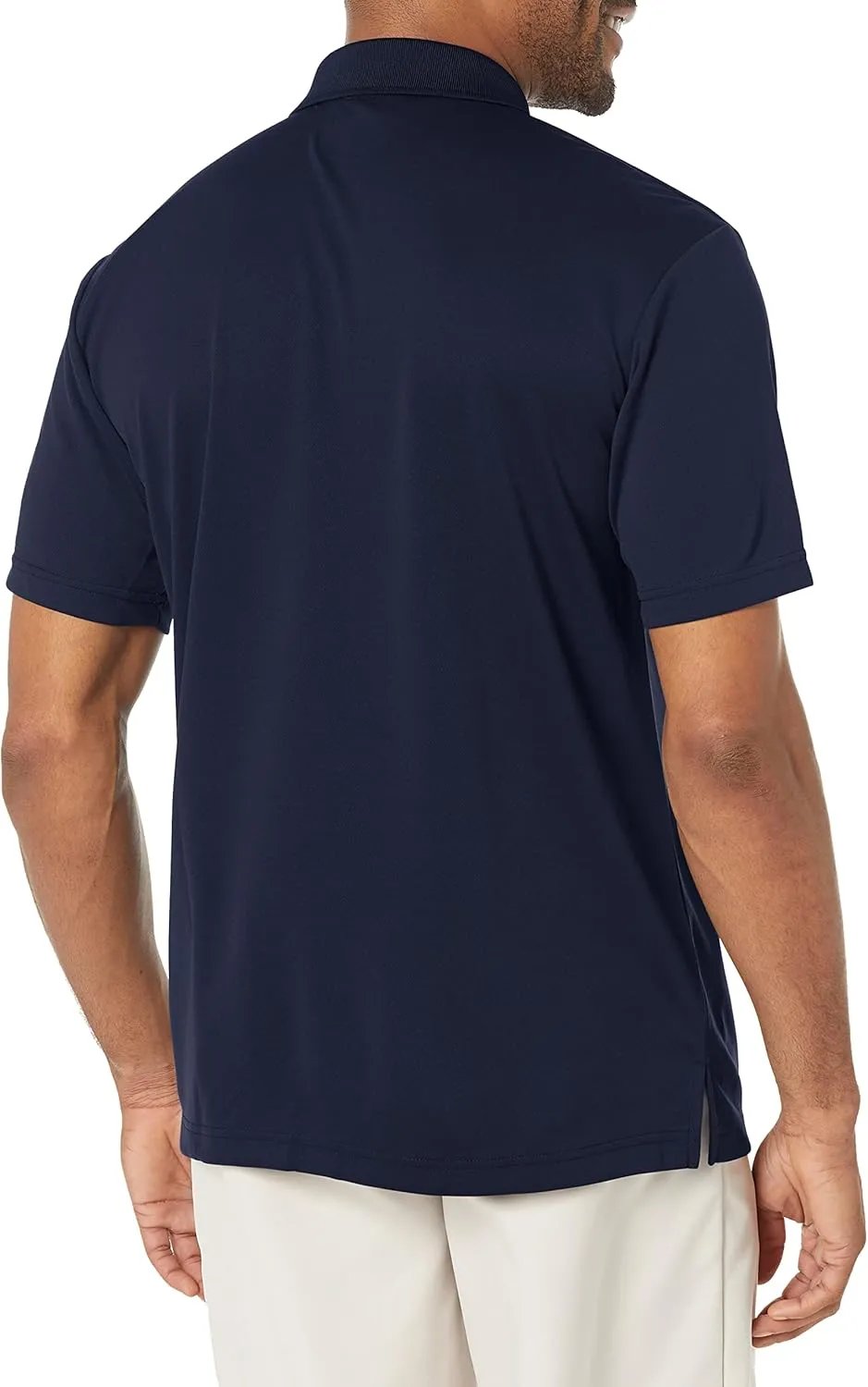 PGA TOUR Men's Airflux Solid Mesh Short Sleeve Golf Polo Shirt (Sizes S-4x)