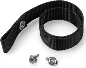 Pontoon Ladder Strap, Pontoon Boat Accessories with Stainless Steel Snap and Screw Stud Extra Heavy Duty 4500 LB Breaking Strength Boat Ladder Pull Up Strap (18" L x 1" W)