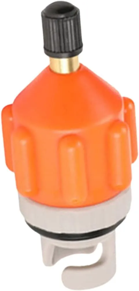 POPETPOP Inflatable Boat Air Pump Adapter Durable Nylon Air Adapter for Sup Kayak and Paddle Board Compatible with Manual and Electric Pumps Orange