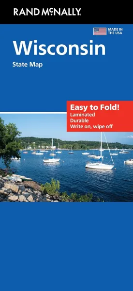 Rand McNally Easy to Fold: Wisconsin State Laminated Map Map  Folded Map, March 22, 2024