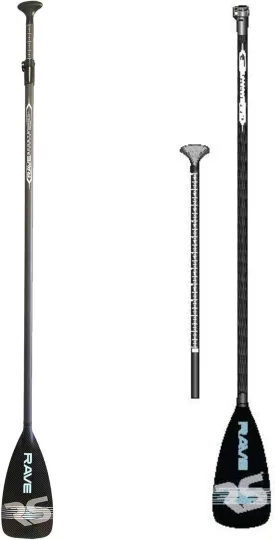 RAVE Sports SUP Paddle  Adjustable, Lightweight Oar for Stand Up Paddleboard, Floats and No Twist Handle Lock, Tempo Style