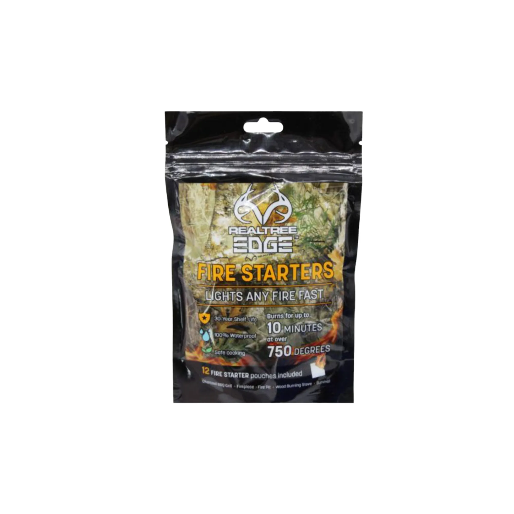 RealTree Edge Fire Starters Lights any Fire Fast - 12 Pack