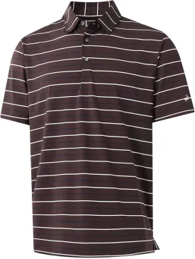 Rouen Mens Golf Shirt Moisture Wicking Dry Fit Performance Stripe Casual Collared Short Sleeve Golf Polo Shirts for Men