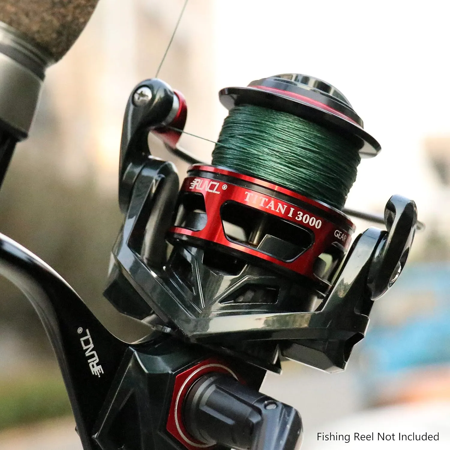 RUNCL PowerBraid Fishing Line 4/8/9 Strands, Braided Fishing Line 300/500/1000Yds - Seamless Weaving Tech, Enhanced Coating Tech, Zero Stretch, High Sensitivity, Smaller Diameter - Braid Line 15-115LB