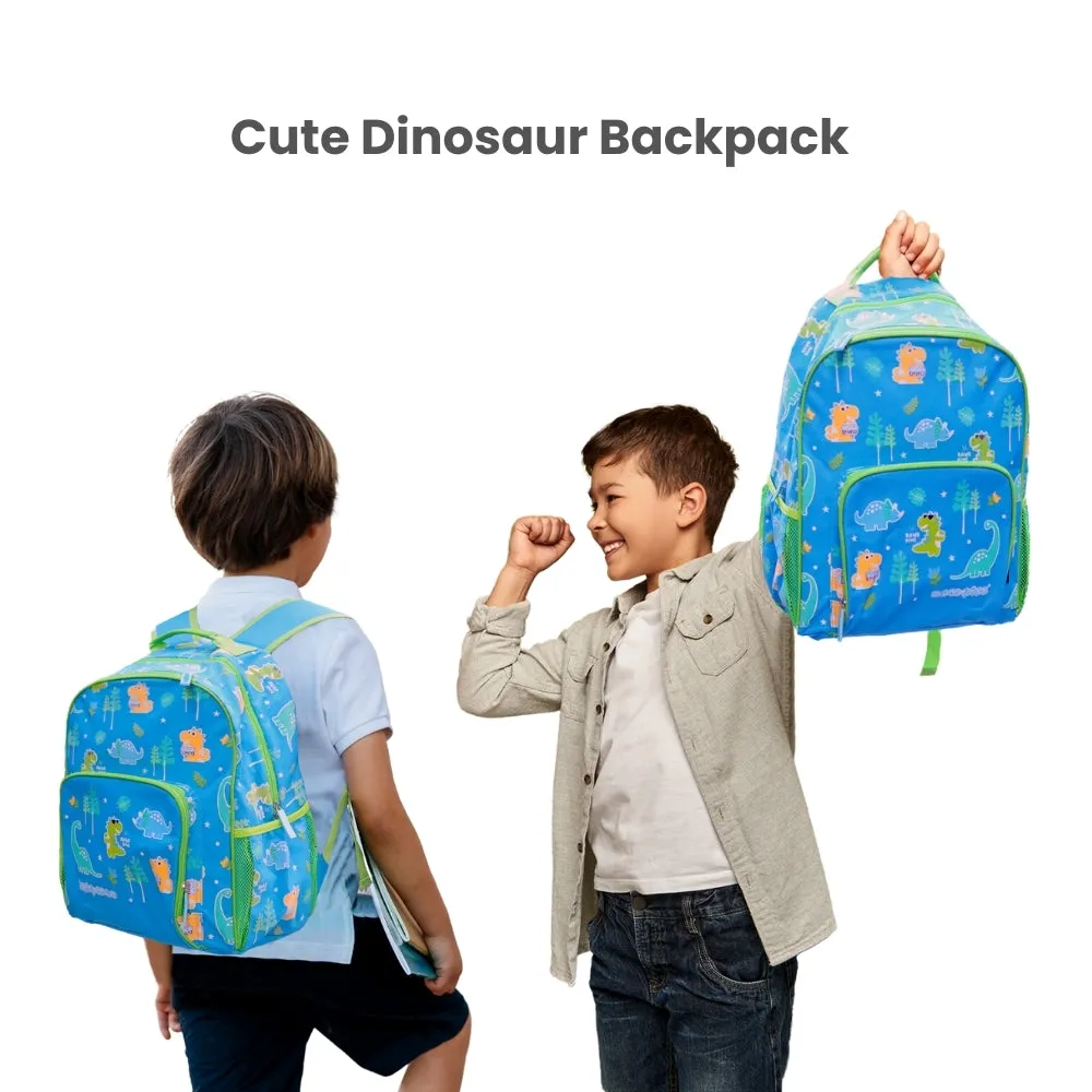 Scoobies Glow-in-the-Dark Dino Backpack | Spacious & Organized | Comfortable & Durable | Water-Resistant | Dual Bottle Holders