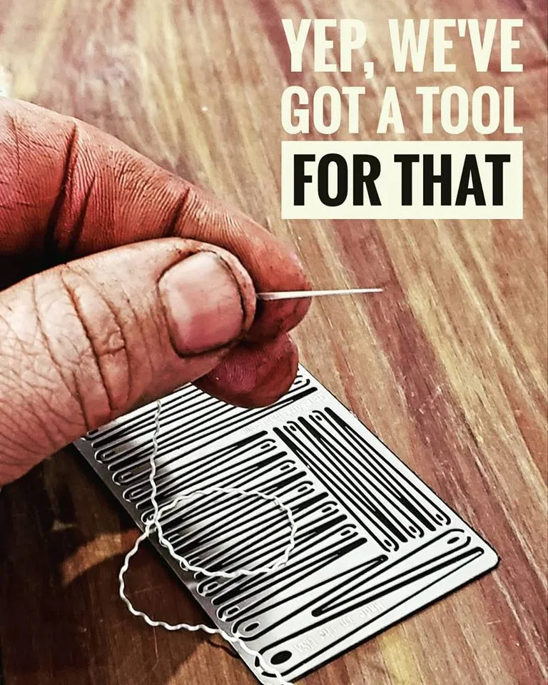 Sewing Needle Card : Survival Sewing Kit