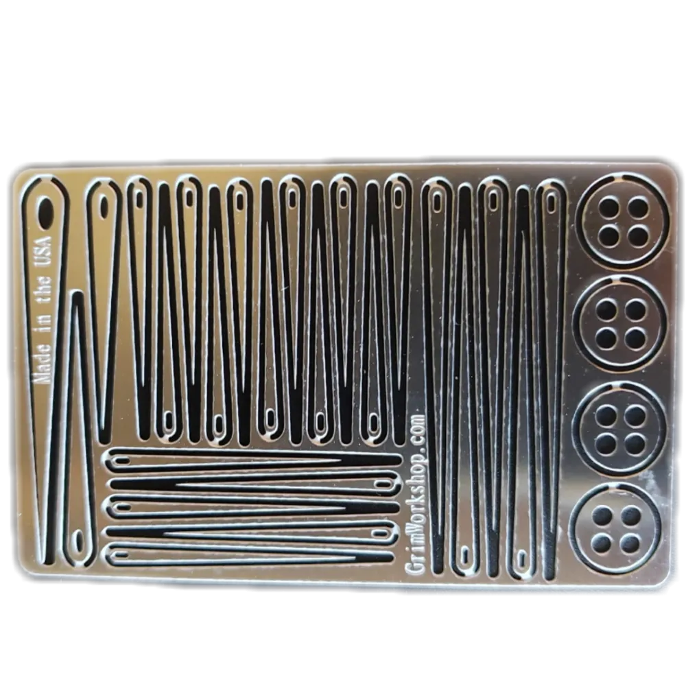 Sewing Needle Card : Survival Sewing Kit