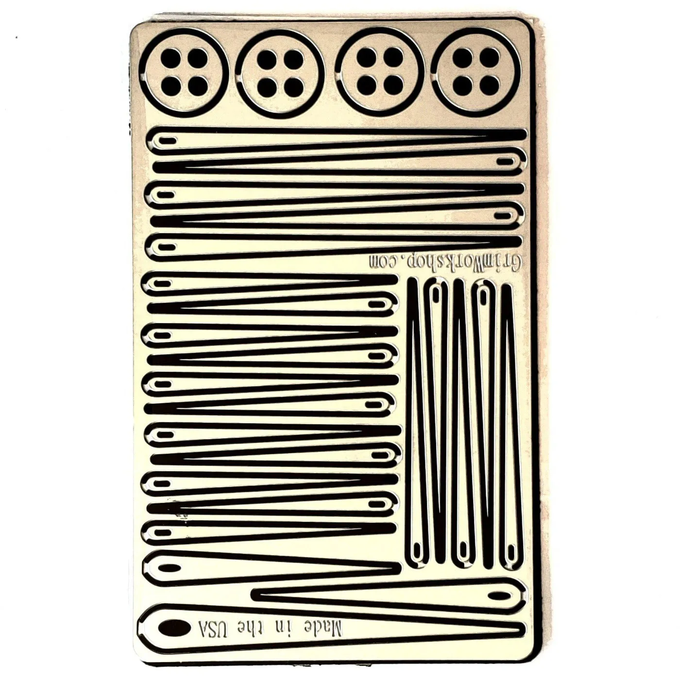 Sewing Needle Card : Survival Sewing Kit