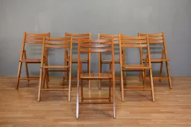 Slatted Pine Folding Chair