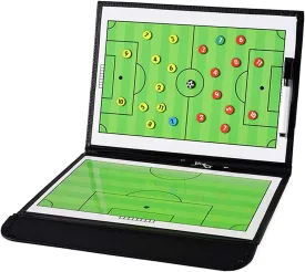 Soccer Coaching Board Soccer Coaches Clipboard Tactical Magnetic Board Kit,Portable Strategy Coaches Board with Dry Erase, Marker Pen and Zipper Bag,Football Coaching Board