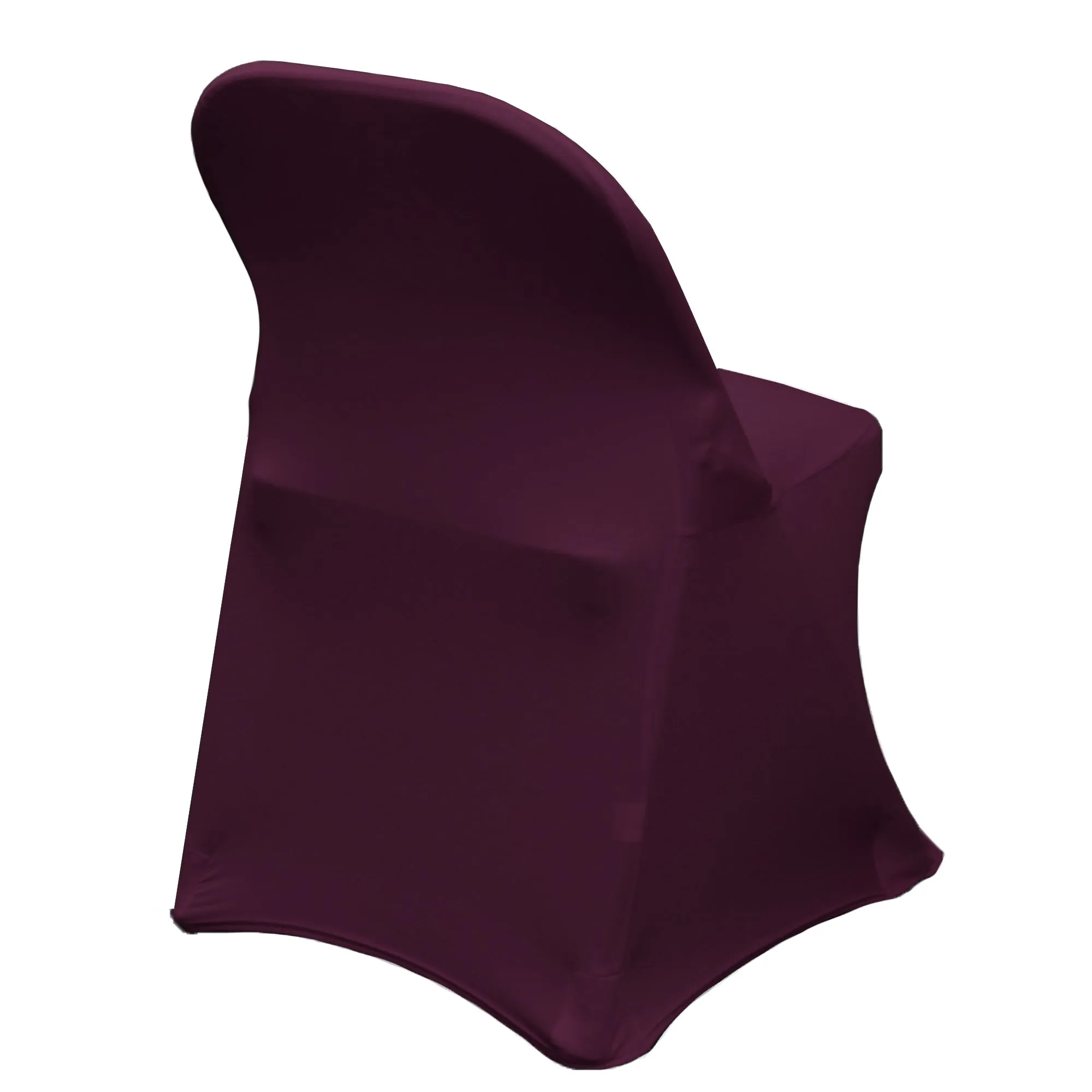 Stretch Spandex Folding Chair Cover Eggplant