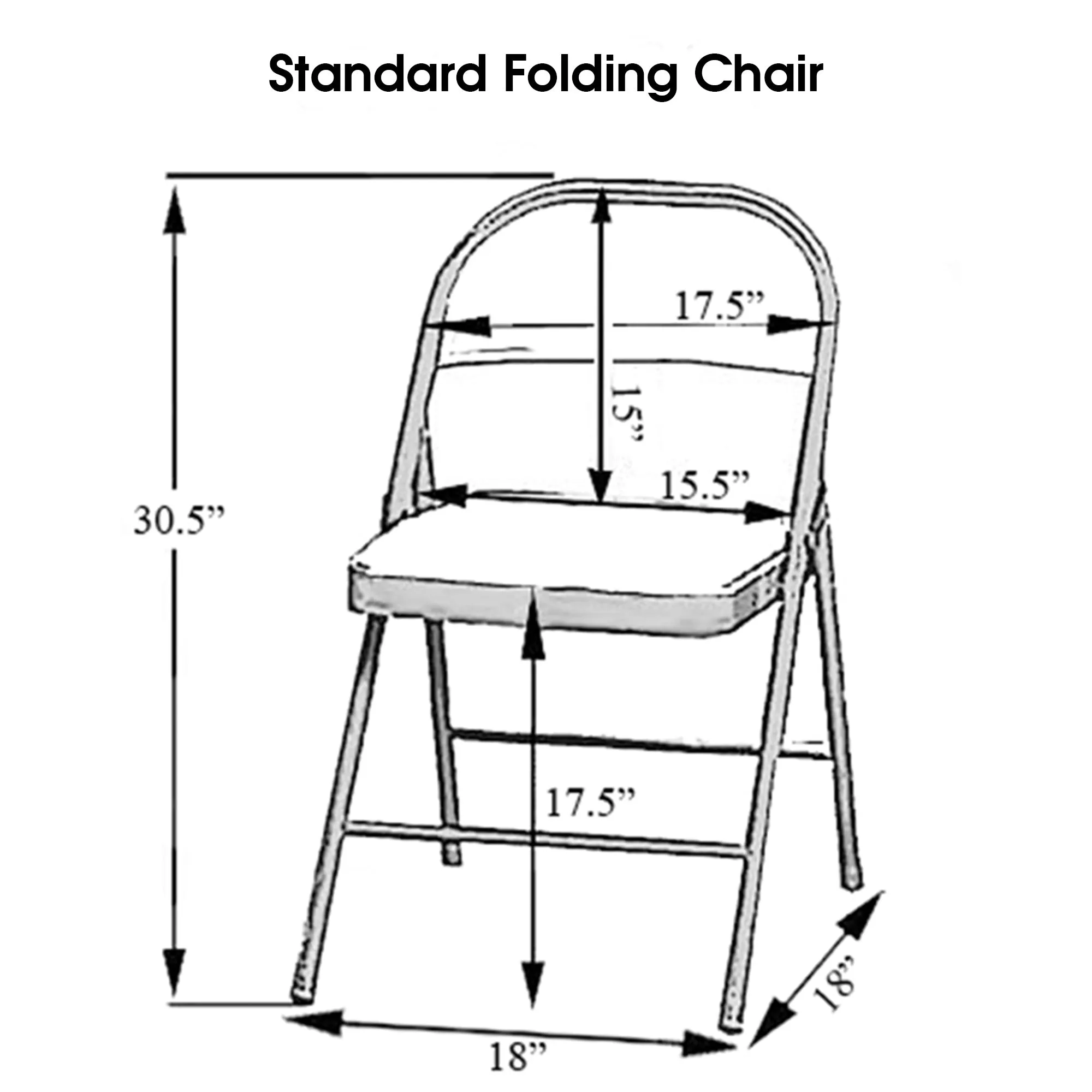 Stretch Spandex Folding Chair Cover Peach
